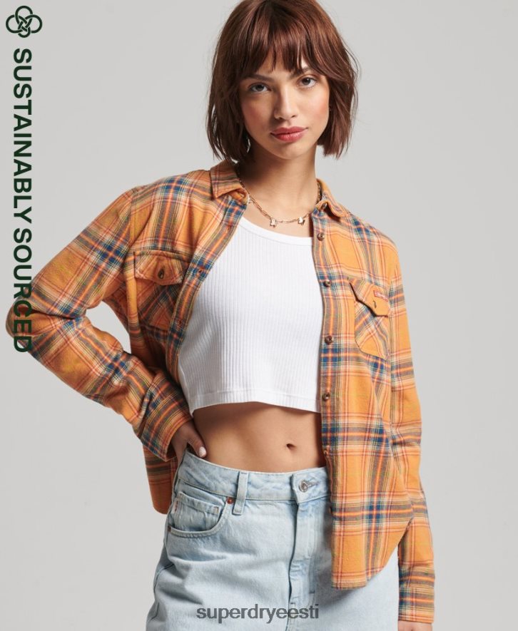 Superdry naised orgaanilisest puuvillast klassikaline metsameeste särk B2LT43033 Riietus kollane