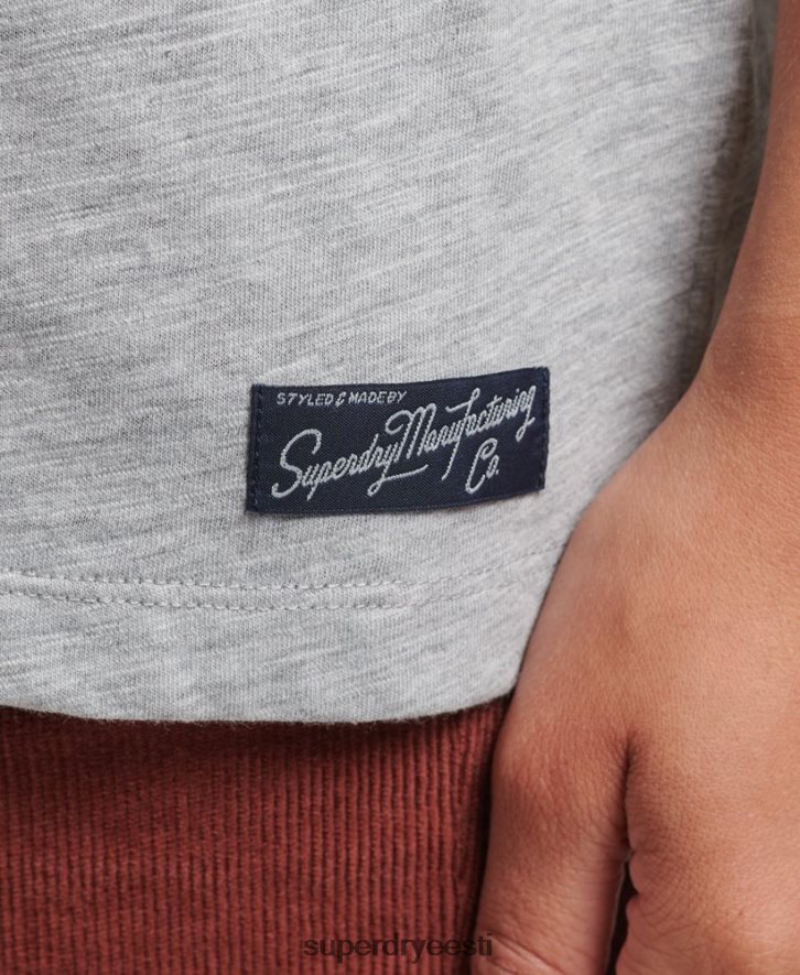 Superdry naised 90ndate logoga plaaster lahtiselt istuv T-särk B2LT46247 Riietus hall