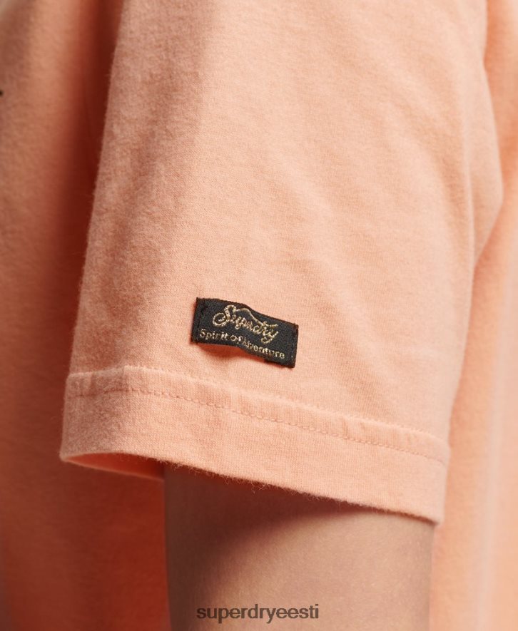 Superdry naised Jaapani vintage logoga graafiline T-särk B2LT42679 Riietus oranž