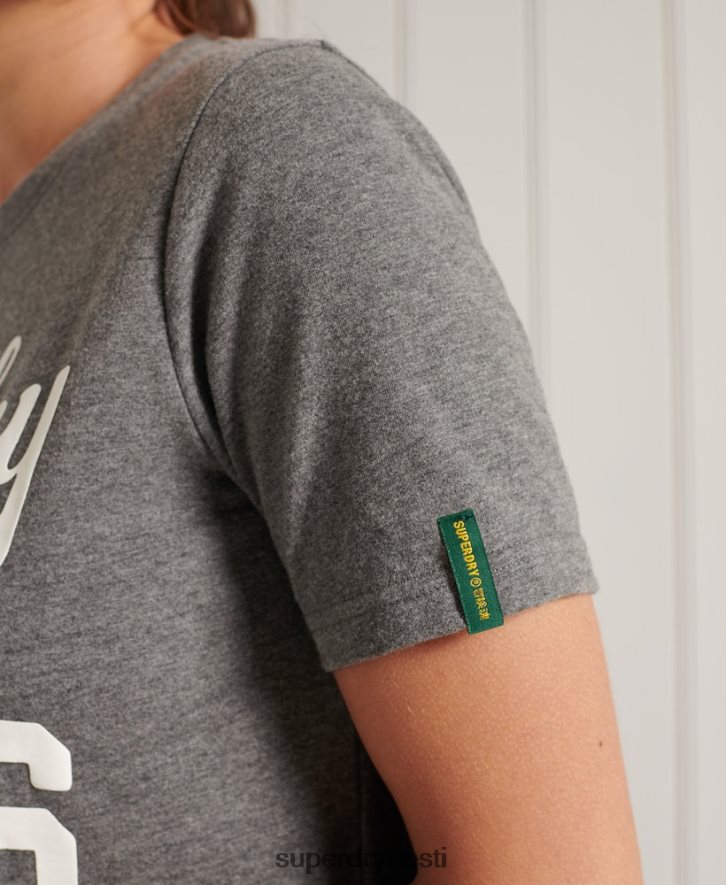 Superdry naised kollegiaalne Cali osariigi t-särk B2LT42806 Riietus tumehall