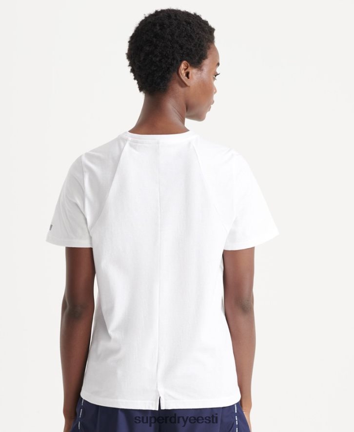 Superdry naised lühikeste varrukatega t-särk B2LT46344 Riietus valge