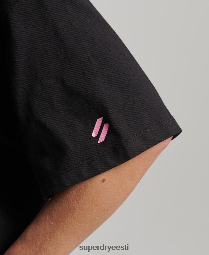 Superdry naised orgaanilisest puuvillast core sport T-särk B2LT42310 Riietus must
