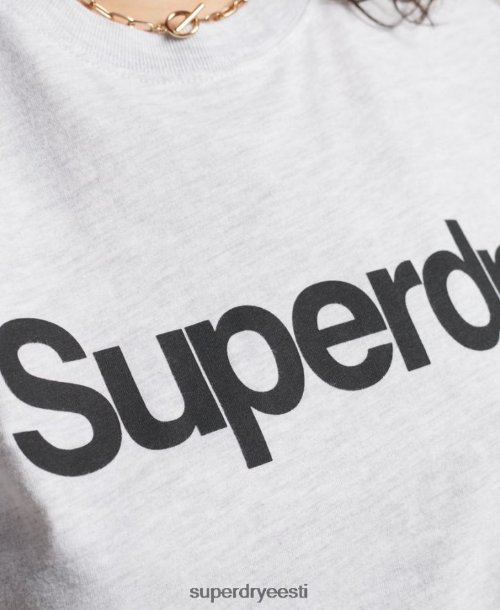 Superdry naised põhilogoga t-särk B2LT42760 Riietus helehall