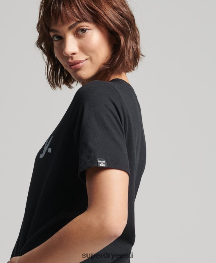 Superdry naised põhilogoga t-särk B2LT46211 Riietus must