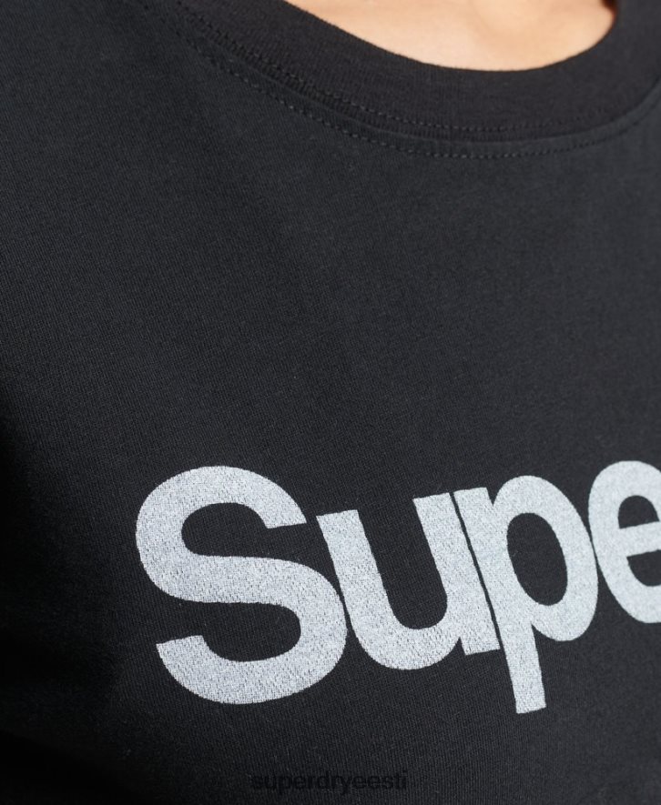 Superdry naised põhilogoga t-särk B2LT46211 Riietus must