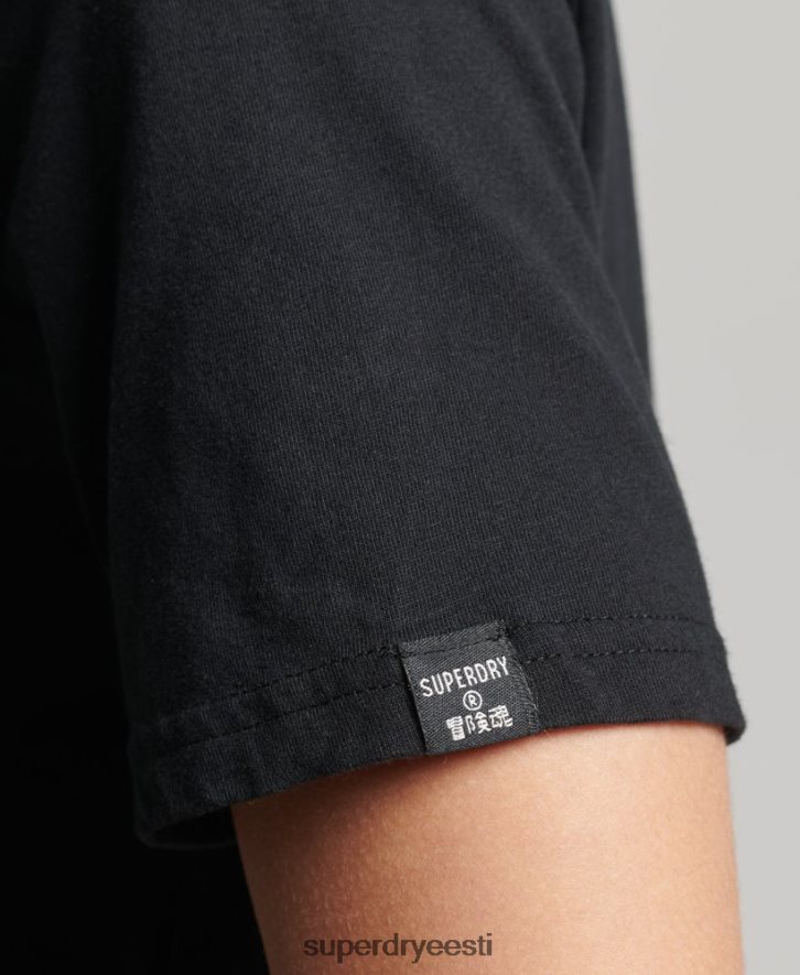 Superdry naised põhilogoga t-särk B2LT46211 Riietus must
