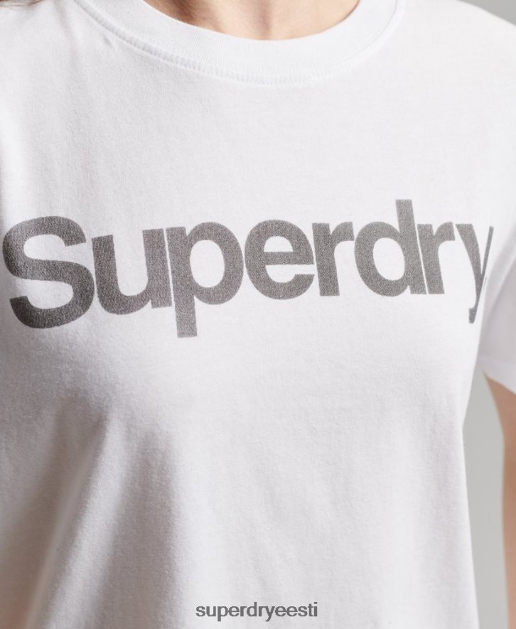 Superdry naised põhilogoga t-särk B2LT46279 Riietus valge