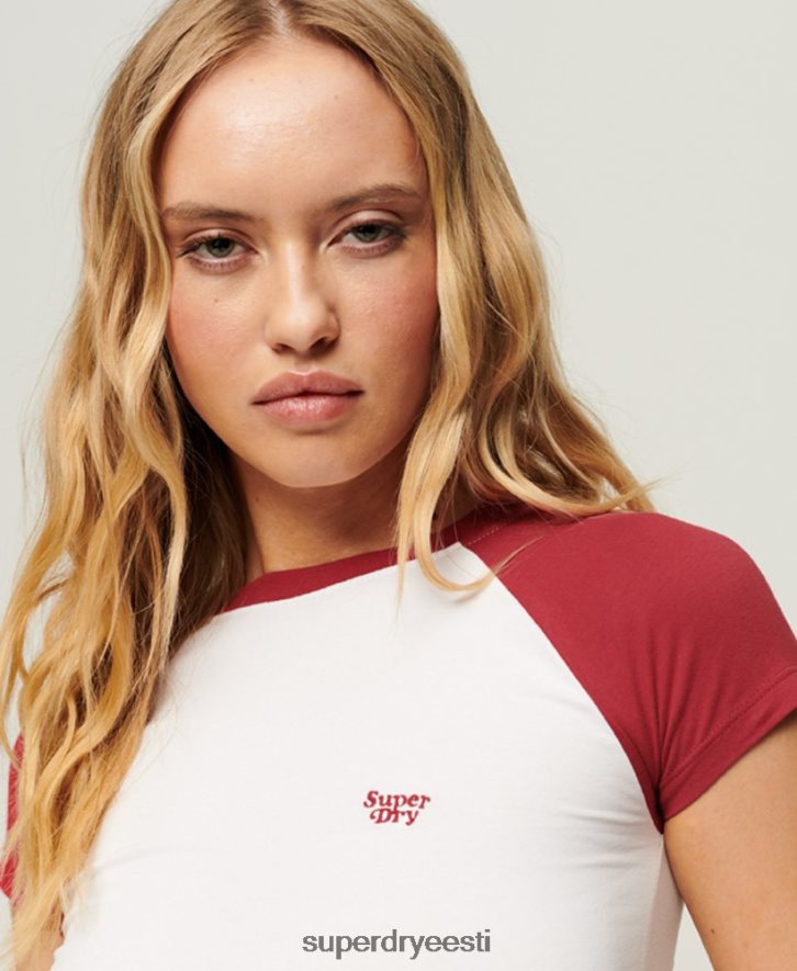 Superdry naised pesapalli beebi T-särk B2LT42278 Riietus punane