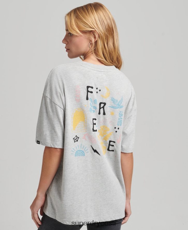 Superdry naised rändrahva t-särk B2LT42838 Riietus hall