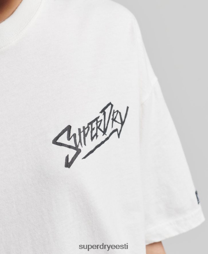 Superdry naised vintage Cali T-särk B2LT46301 Riietus valge