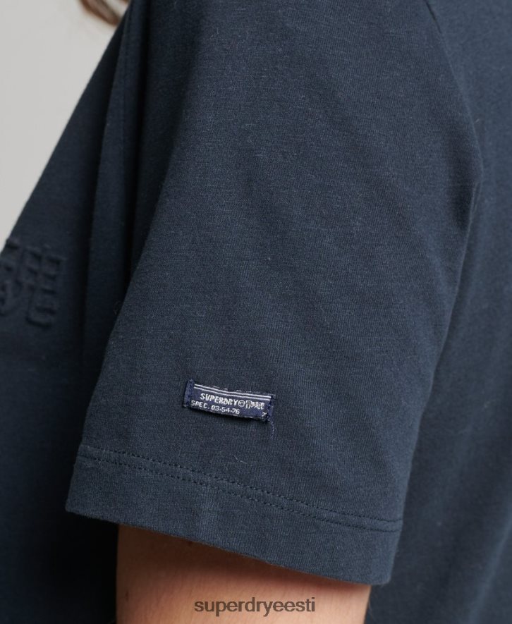 Superdry naised vintage ettevõtte logoga marli t-särk B2LT42785 Riietus tumehall