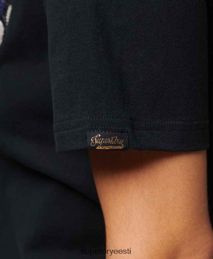 Superdry naised vintage logoga jutustav T-särk B2LT42175 Riietus tumehall