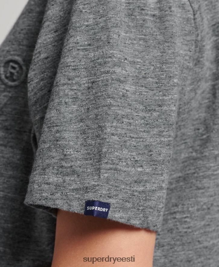Superdry naised vintage logoga reljeefne T-särk B2LT42640 Riietus helesinine