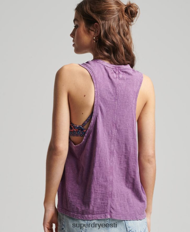 Superdry naised orgaanilisest puuvillast vintage surf ranchero vest B2LT46693 Riietus lilla
