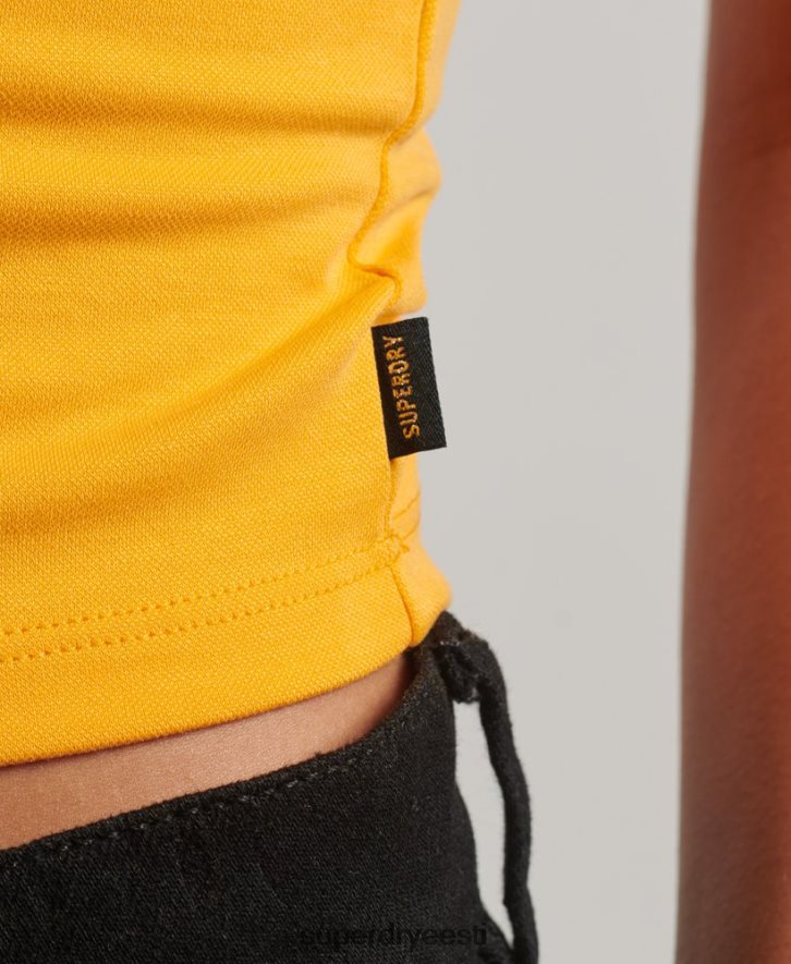 Superdry naised studios jersey võidusõitja tank top B2LT42969 Riietus kollane