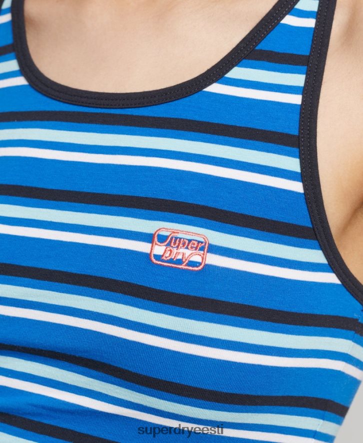 Superdry naised vintage cali triibuline vest B2LT42986 Riietus helesinine