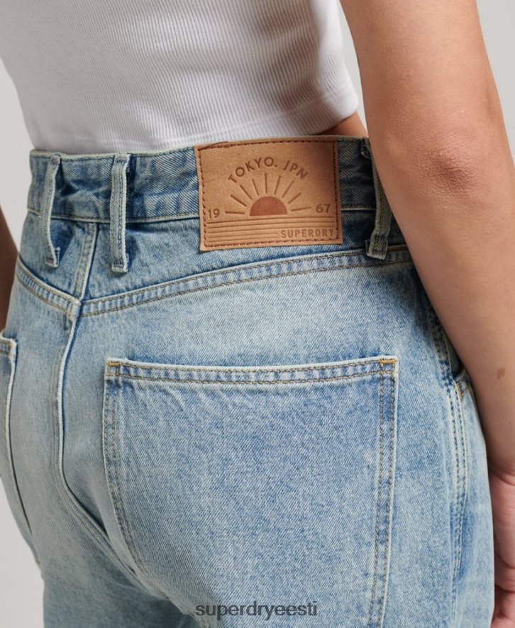 Superdry naised orgaanilisest puuvillast vintage puusepa teksad B2LT43866 Riietus helesinine