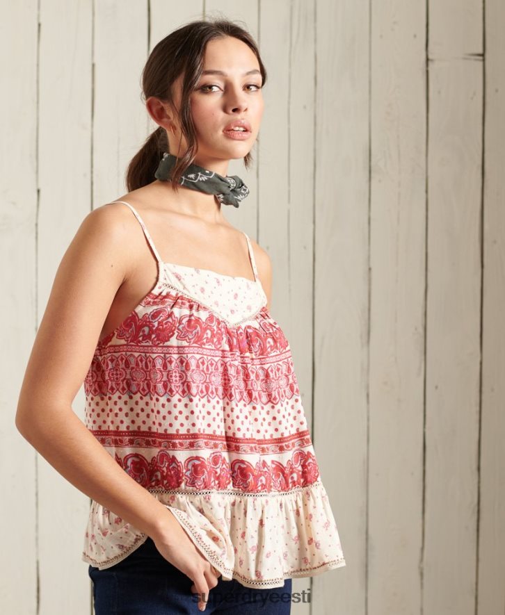 Superdry naised ameera cami top B2LT43043 Riietus roosa