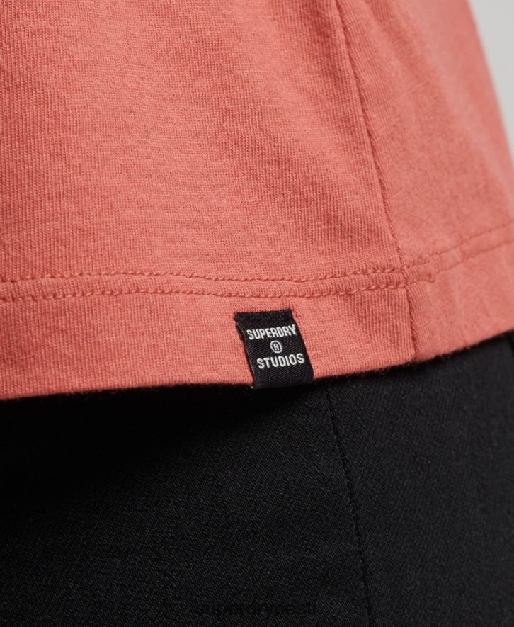 Superdry naised orgaanilisest puuvillast pitsisegu cami top B2LT43023 Riietus oranž