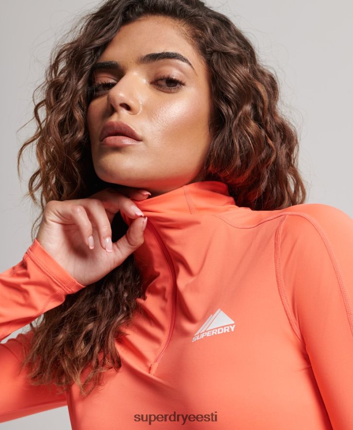 Superdry naised pool lukuga aluskihi peal B2LT42967 Riietus korallid