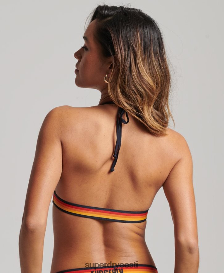 Superdry naised Vintage logoga kolmnurga taaskasutatud bikiinitops B2LT43186 Riietus merevägi