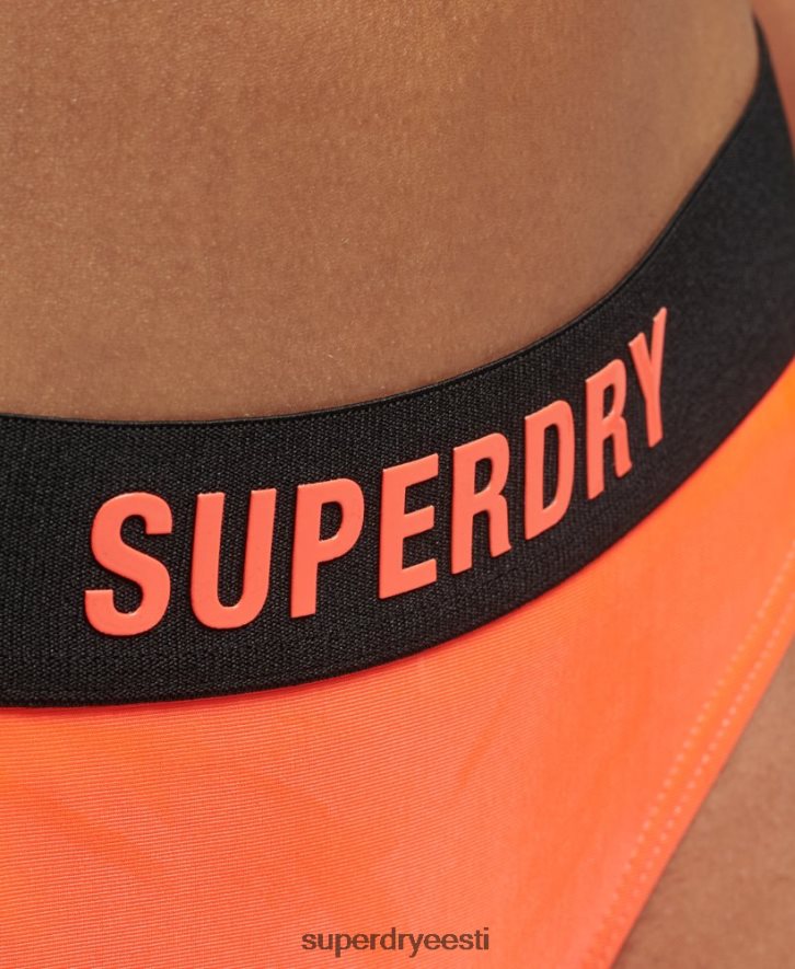 Superdry naised elastsed taaskasutatud bikiinipüksid B2LT43201 Riietus oranž