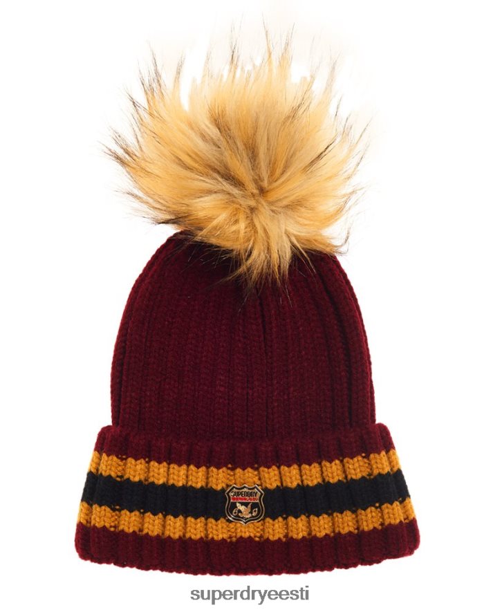 Superdry naised aimee triibuline soonik nokamüts B2LT44339 tarvikud punane