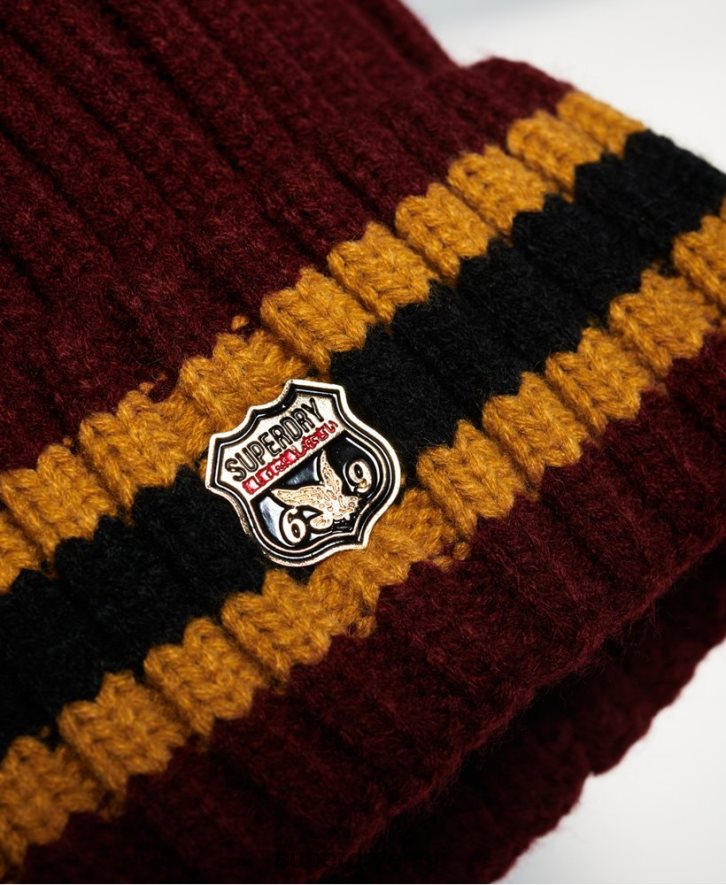 Superdry naised aimee triibuline soonik nokamüts B2LT44339 tarvikud punane