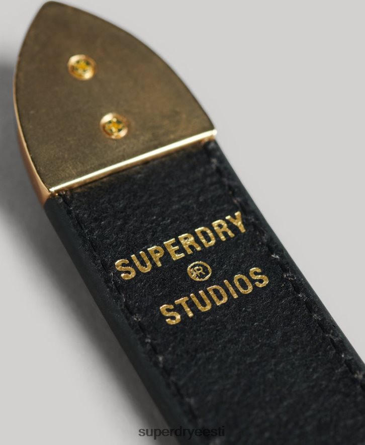 Superdry naised läänelik nahast vöö B2LT44216 tarvikud must